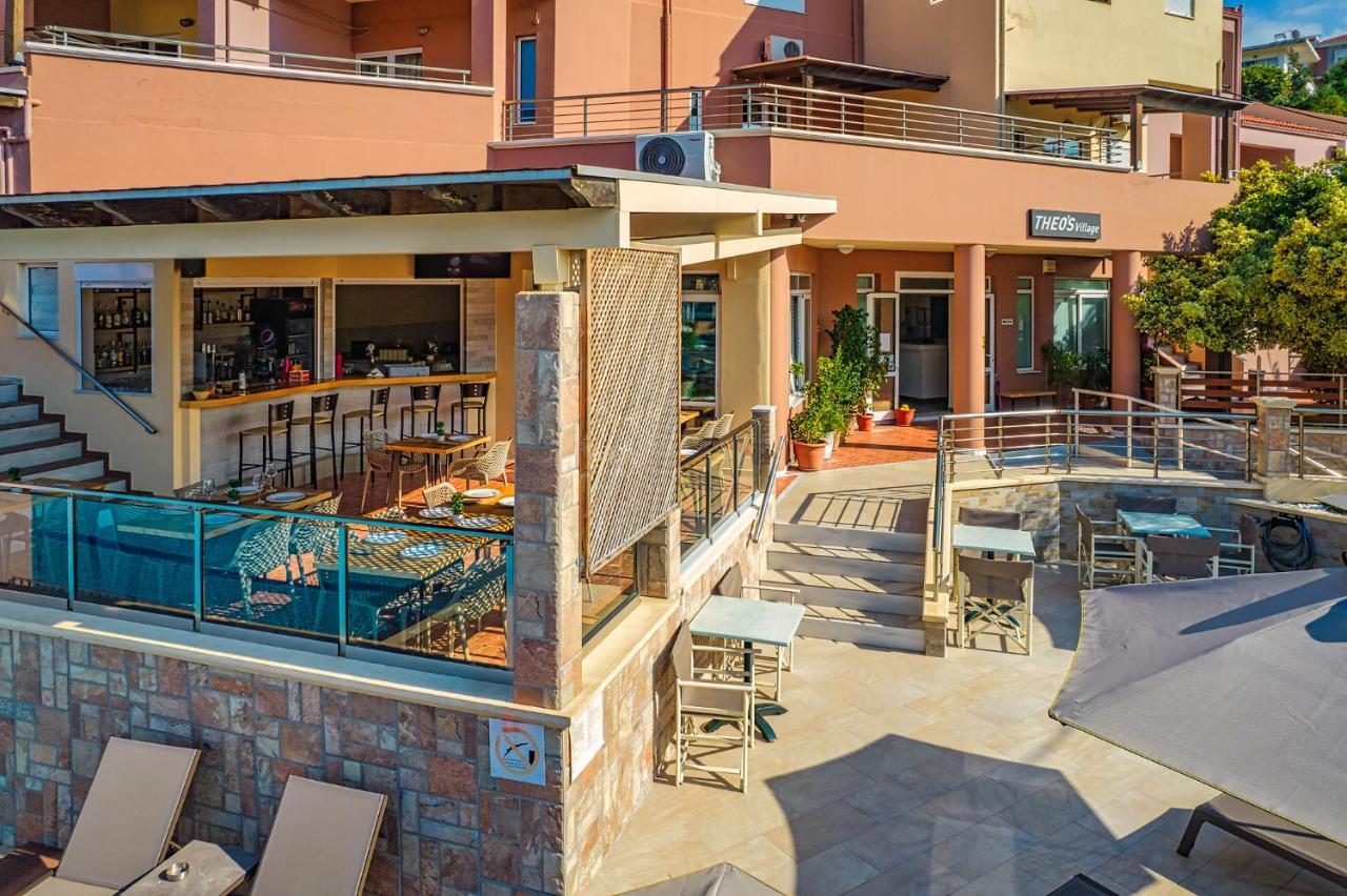 Theos Village Apartments Kato Daratso Esterno foto