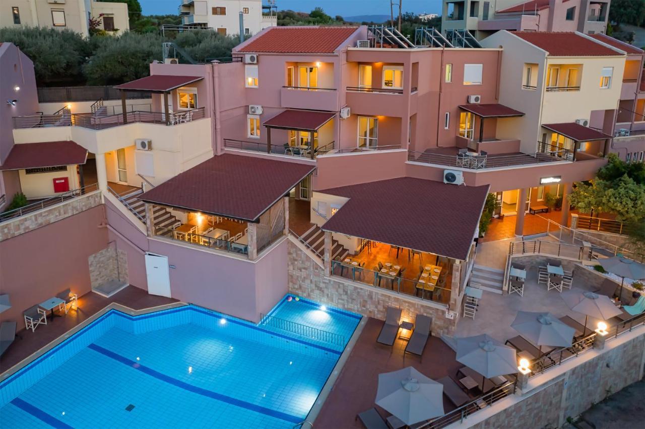 Theos Village Apartments Kato Daratso Esterno foto