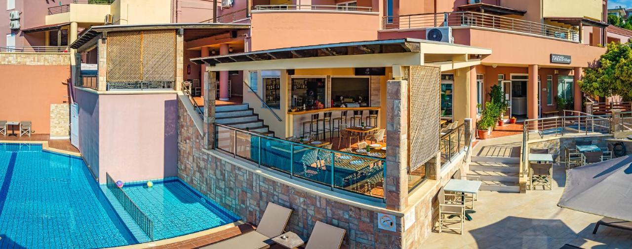 Theos Village Apartments Kato Daratso Esterno foto